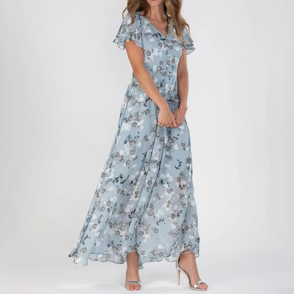Verona | Elegant Floral Tummy Covering Dress