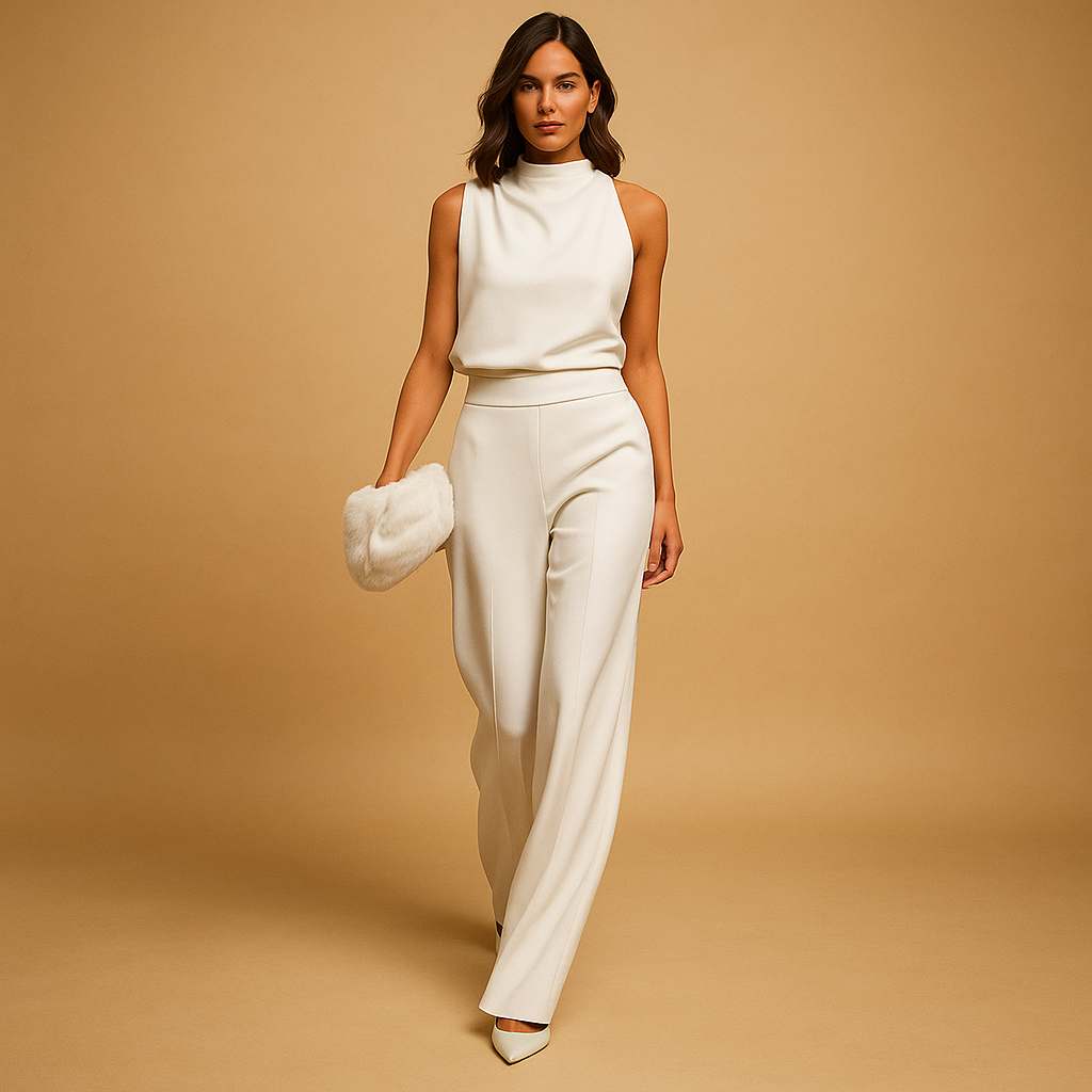 Isabelle | Chic jumpsuit with wide legs for women