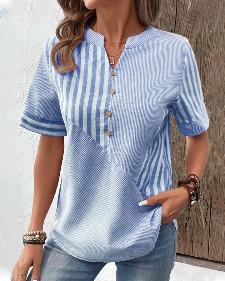 Louise | Elegant Striped Blouse