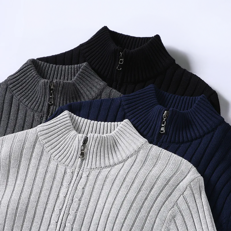 Oliver | Casual Zip-Up Cardigan