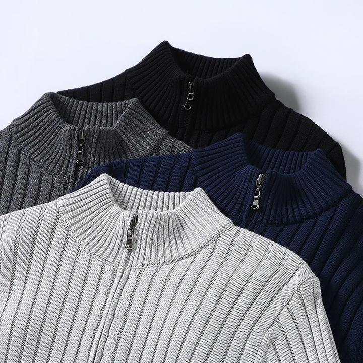 Oliver | Casual Zip-Up Cardigan