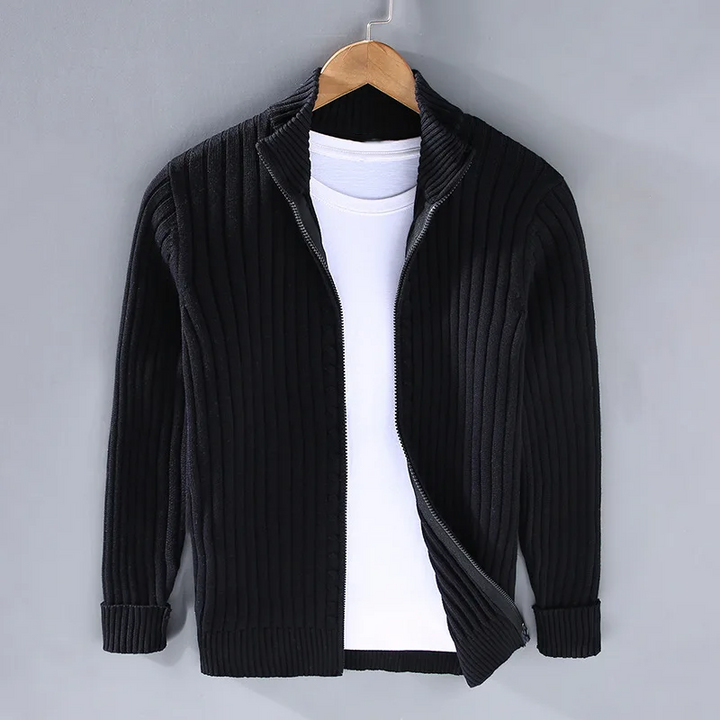 Oliver | Casual Zip-Up Cardigan