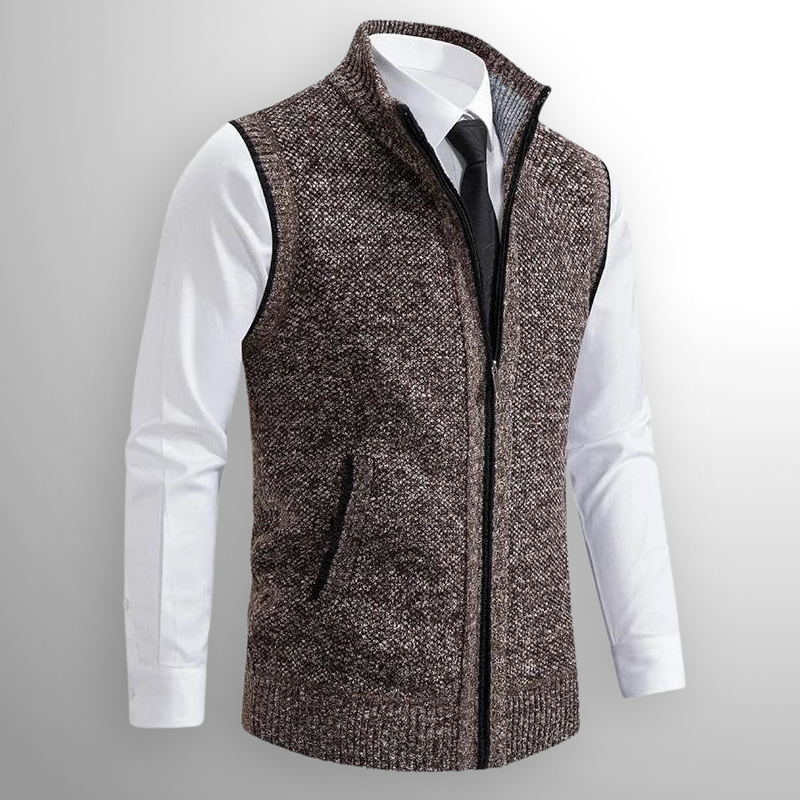 Christian | Full-Zip Knitted Gilet