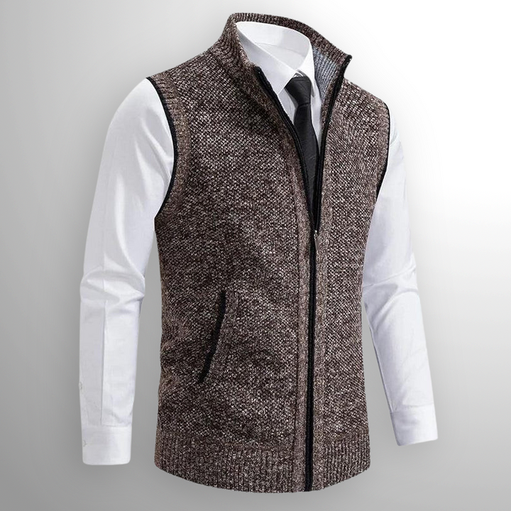 Christian | Full-Zip Knitted Gilet