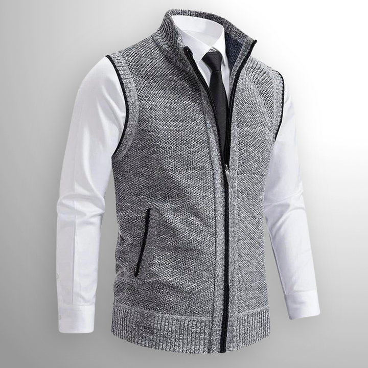 Christian | Full-Zip Knitted Gilet