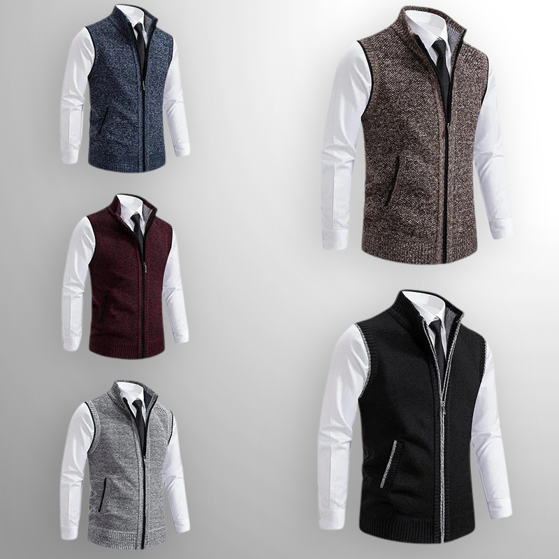 Christian | Full-Zip Knitted Gilet